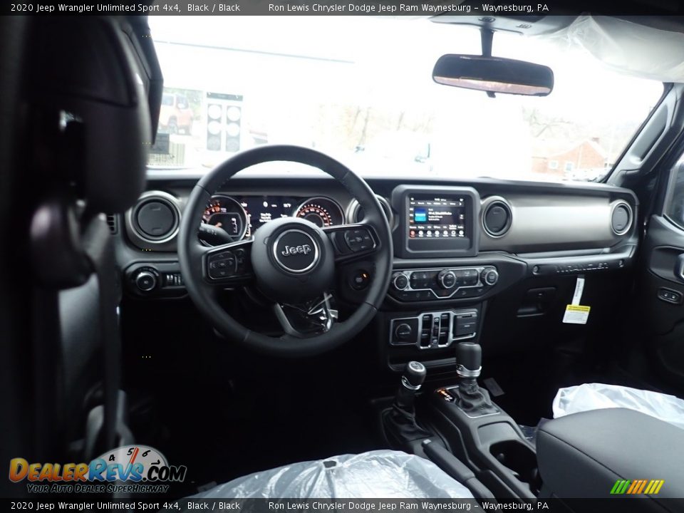 2020 Jeep Wrangler Unlimited Sport 4x4 Black / Black Photo #13