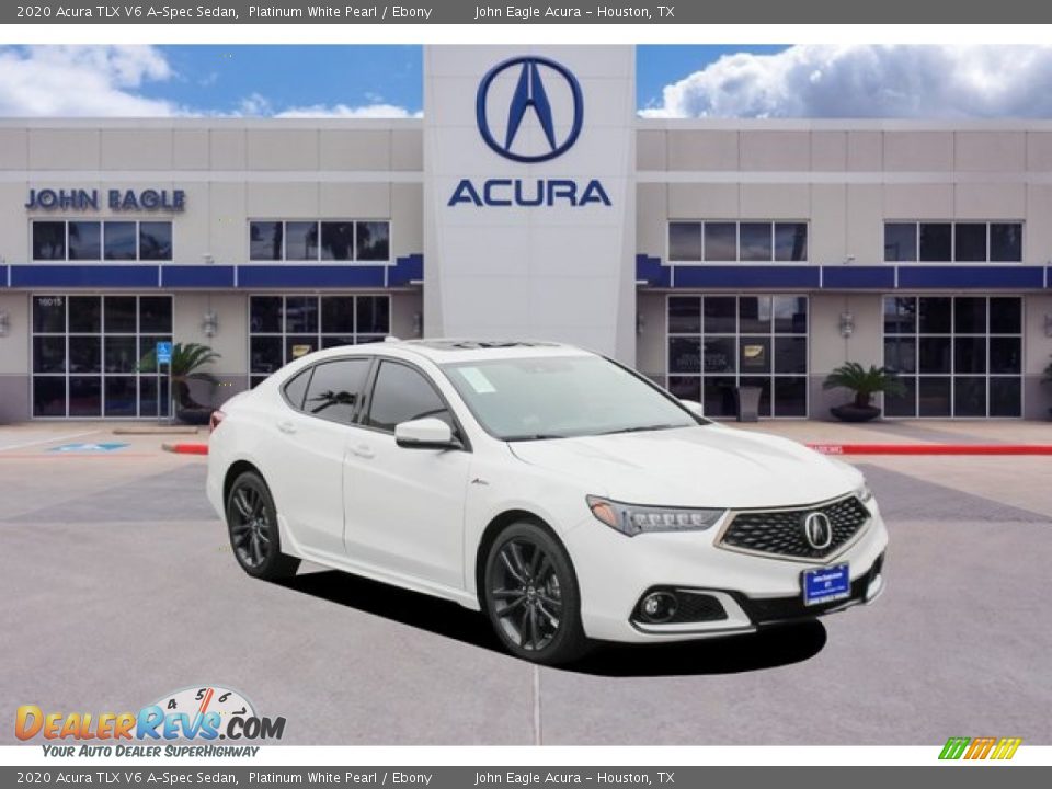 2020 Acura TLX V6 A-Spec Sedan Platinum White Pearl / Ebony Photo #1