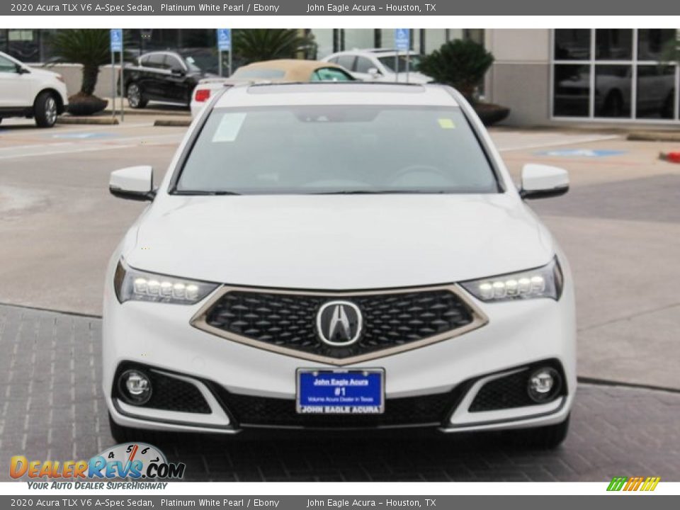 2020 Acura TLX V6 A-Spec Sedan Platinum White Pearl / Ebony Photo #3