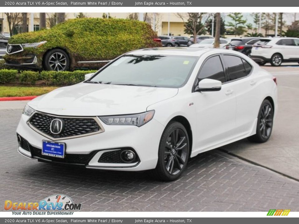 2020 Acura TLX V6 A-Spec Sedan Platinum White Pearl / Ebony Photo #4