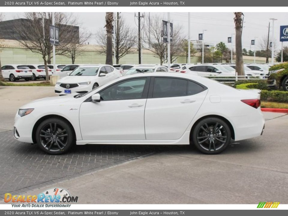 2020 Acura TLX V6 A-Spec Sedan Platinum White Pearl / Ebony Photo #5