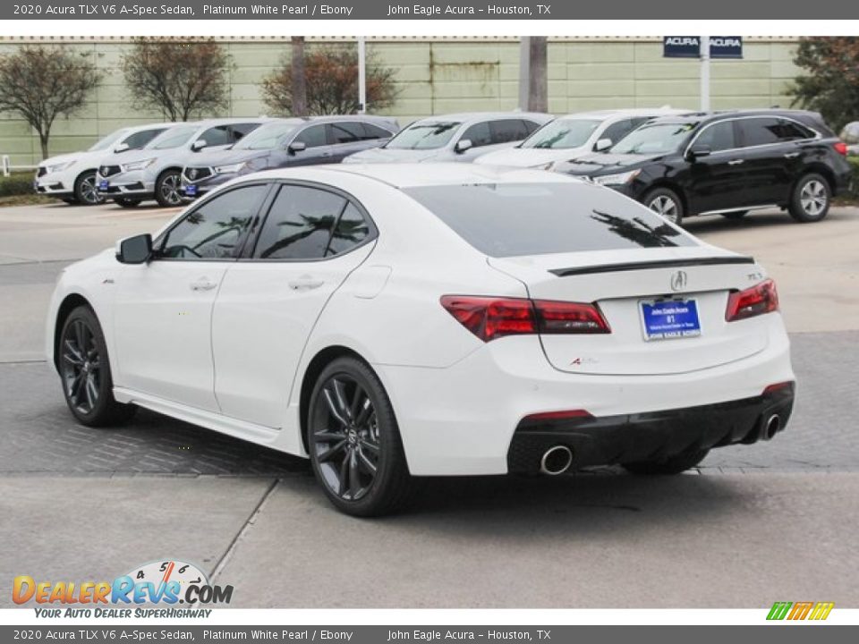 2020 Acura TLX V6 A-Spec Sedan Platinum White Pearl / Ebony Photo #6