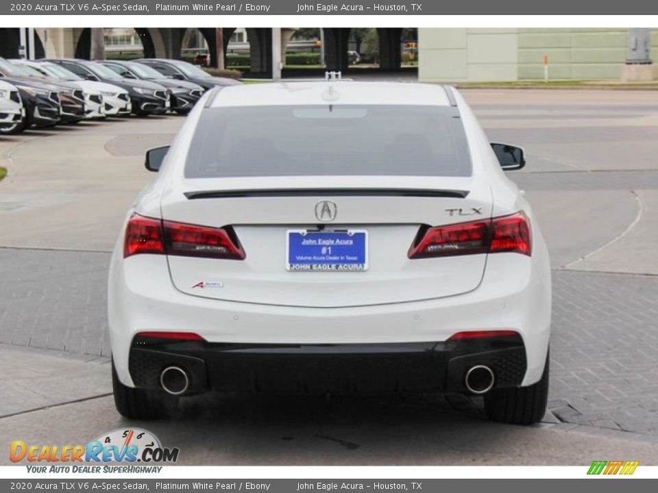 2020 Acura TLX V6 A-Spec Sedan Platinum White Pearl / Ebony Photo #7