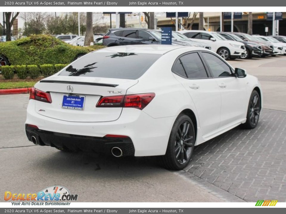 2020 Acura TLX V6 A-Spec Sedan Platinum White Pearl / Ebony Photo #8