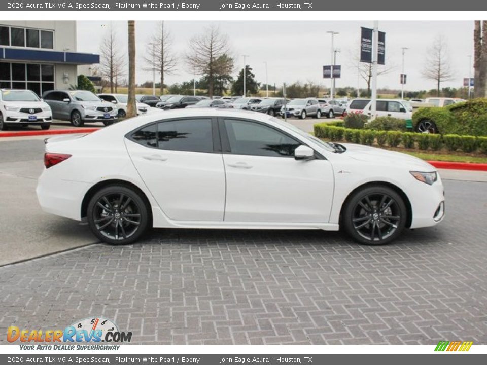 2020 Acura TLX V6 A-Spec Sedan Platinum White Pearl / Ebony Photo #9