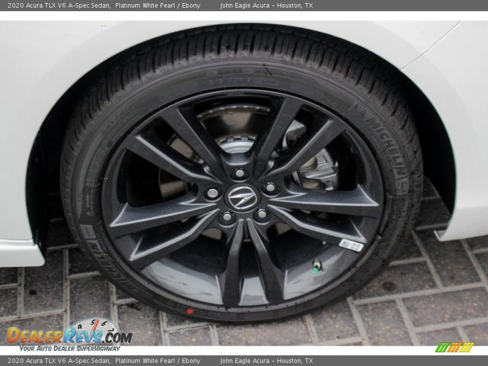2020 Acura TLX V6 A-Spec Sedan Platinum White Pearl / Ebony Photo #12