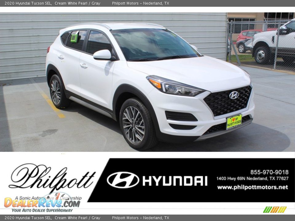 2020 Hyundai Tucson SEL Cream White Pearl / Gray Photo #1