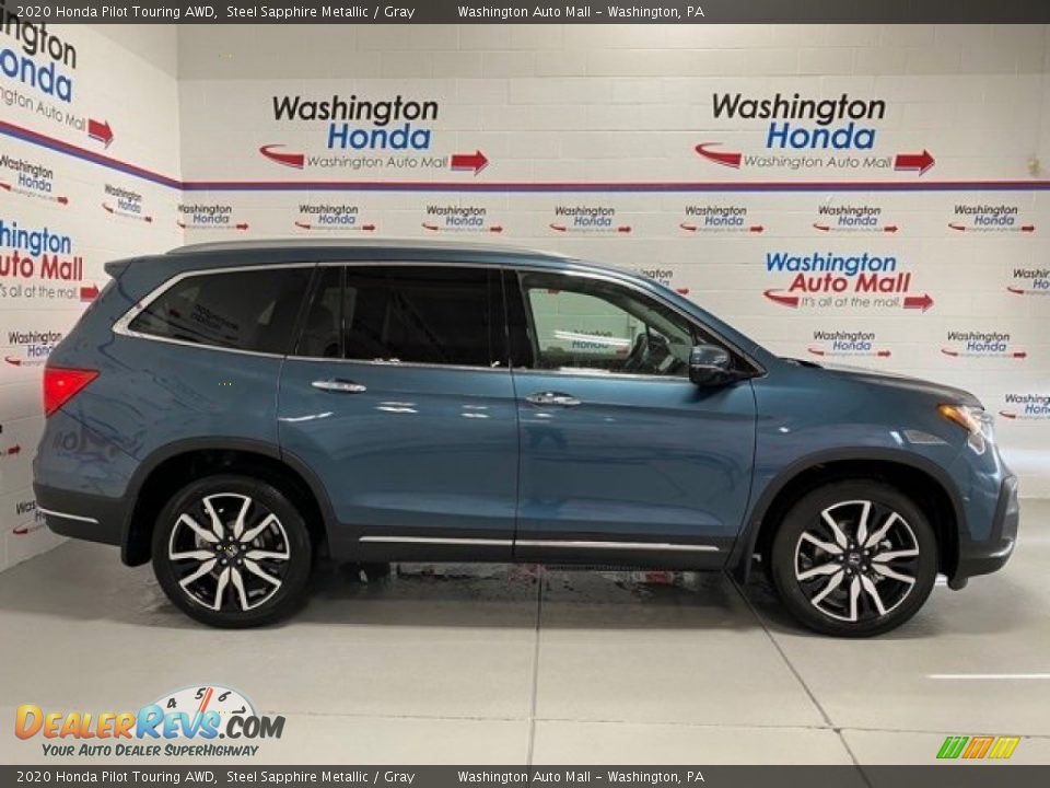 2020 Honda Pilot Touring AWD Steel Sapphire Metallic / Gray Photo #1