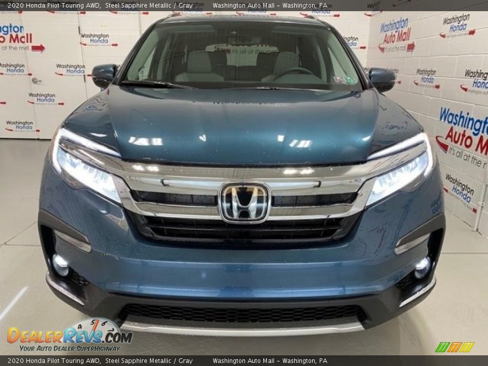2020 Honda Pilot Touring AWD Steel Sapphire Metallic / Gray Photo #3