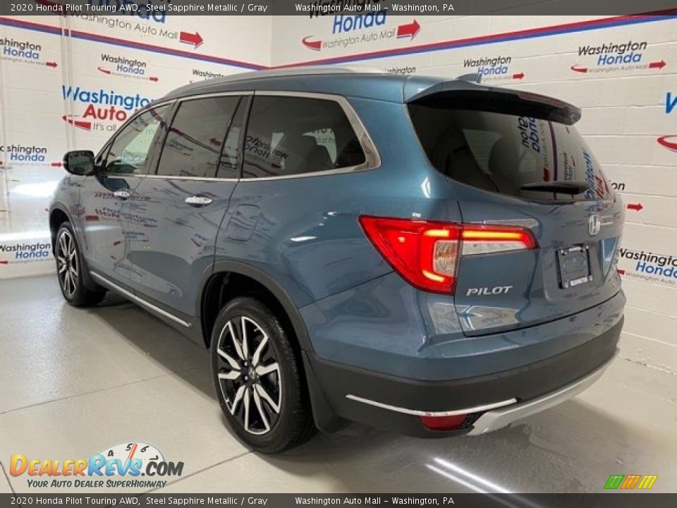 2020 Honda Pilot Touring AWD Steel Sapphire Metallic / Gray Photo #6