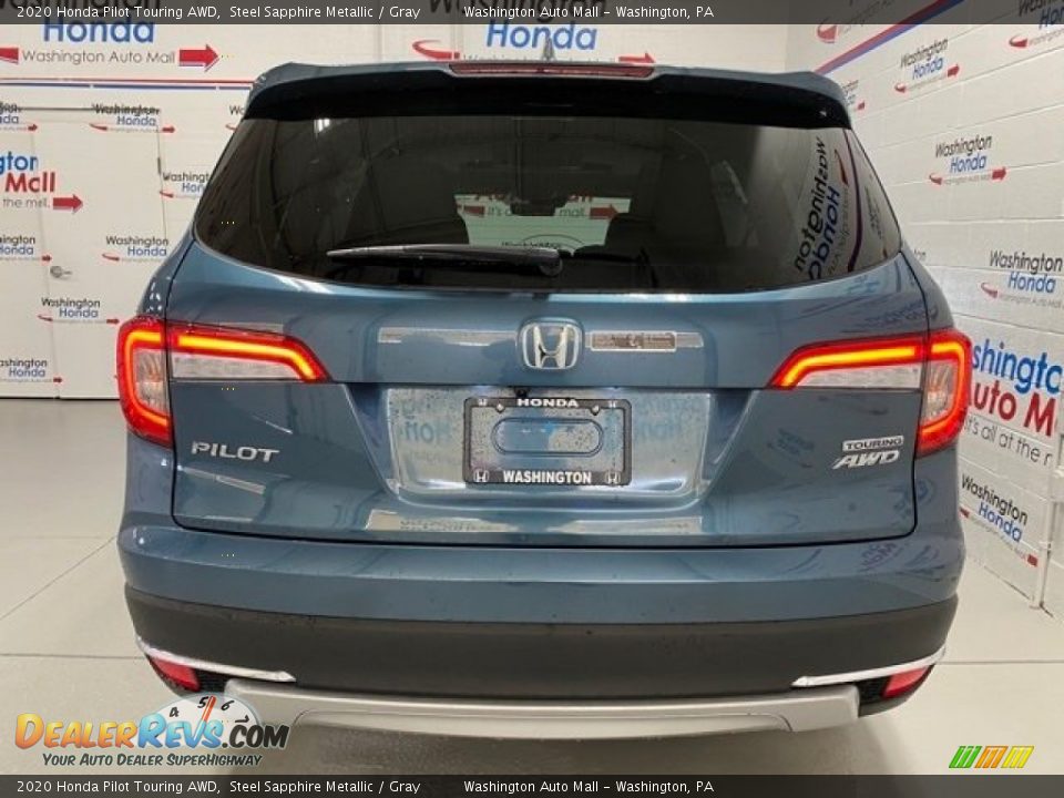 2020 Honda Pilot Touring AWD Steel Sapphire Metallic / Gray Photo #7
