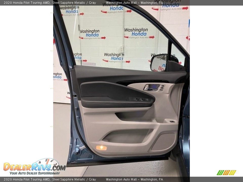 2020 Honda Pilot Touring AWD Steel Sapphire Metallic / Gray Photo #10