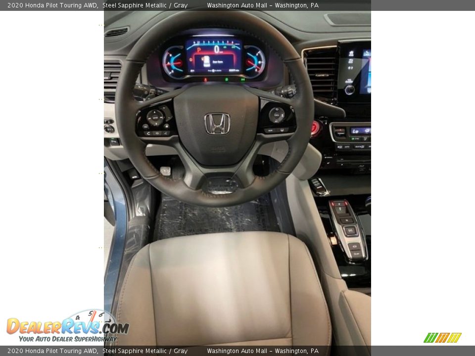 2020 Honda Pilot Touring AWD Steel Sapphire Metallic / Gray Photo #13