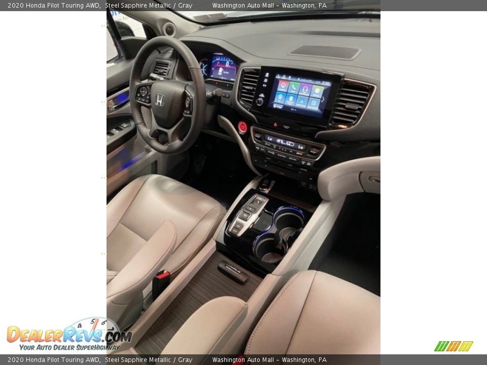2020 Honda Pilot Touring AWD Steel Sapphire Metallic / Gray Photo #29