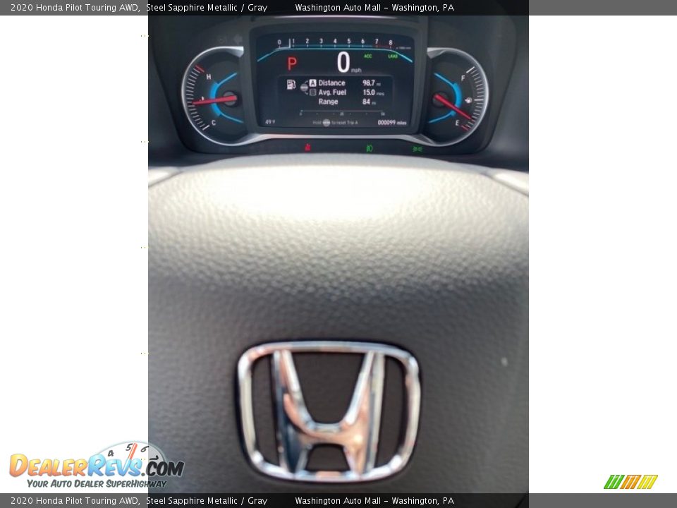 2020 Honda Pilot Touring AWD Steel Sapphire Metallic / Gray Photo #32