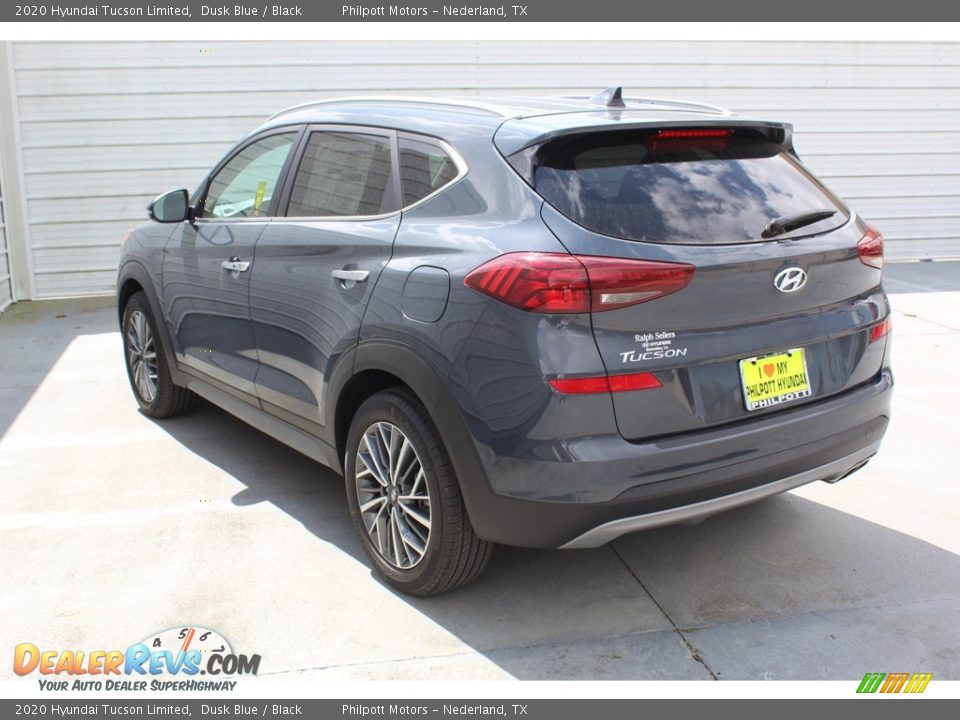 2020 Hyundai Tucson Limited Dusk Blue / Black Photo #6