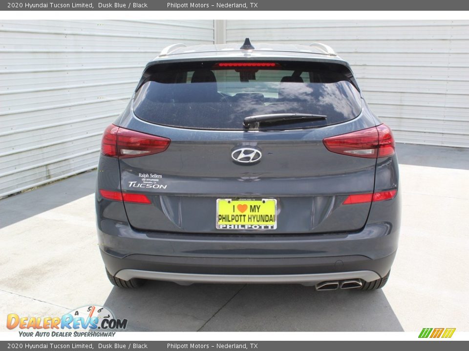 2020 Hyundai Tucson Limited Dusk Blue / Black Photo #7