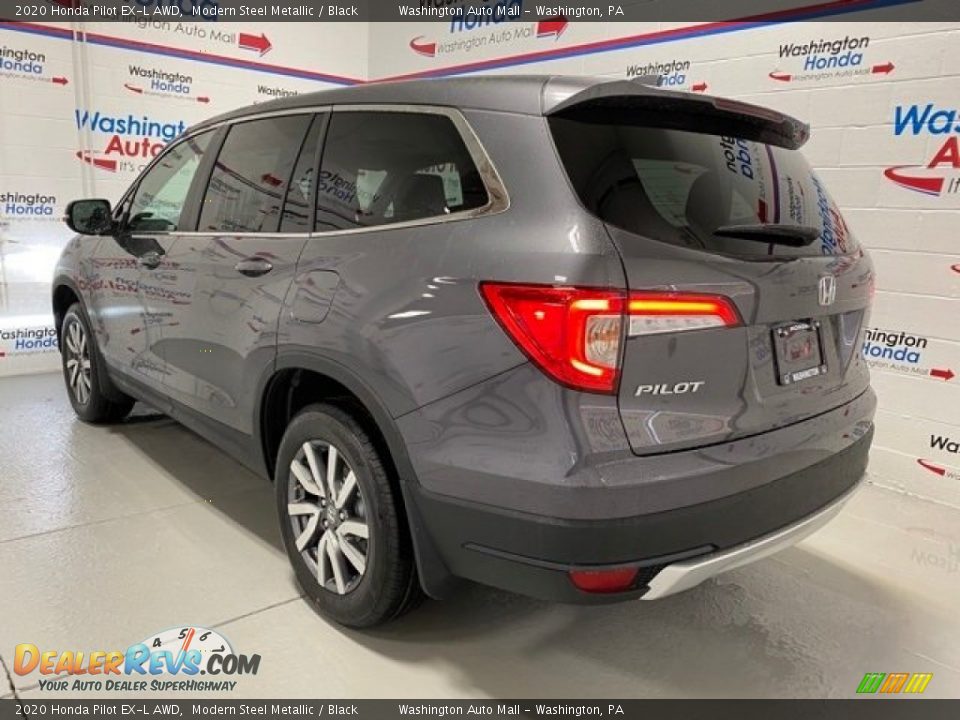 2020 Honda Pilot EX-L AWD Modern Steel Metallic / Black Photo #6
