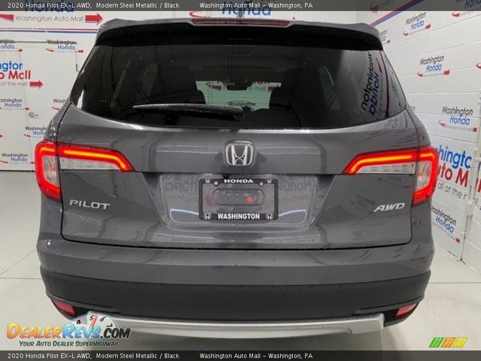 2020 Honda Pilot EX-L AWD Modern Steel Metallic / Black Photo #7
