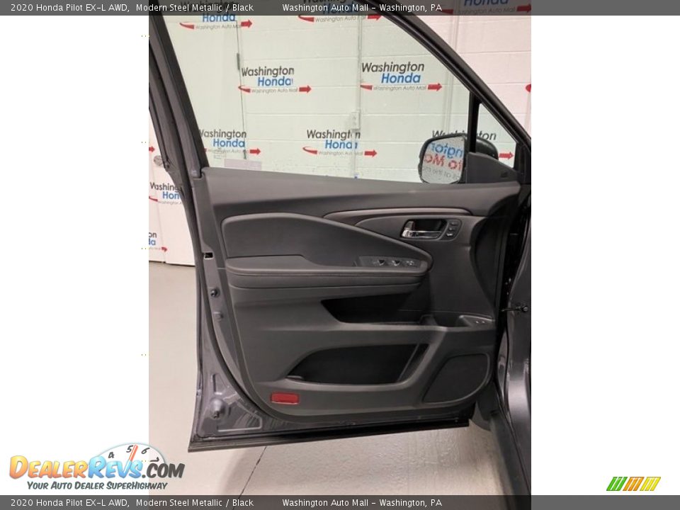 2020 Honda Pilot EX-L AWD Modern Steel Metallic / Black Photo #10