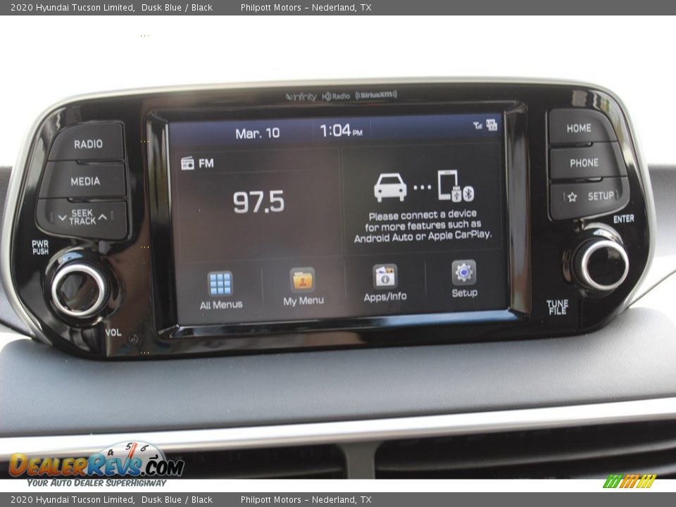 2020 Hyundai Tucson Limited Dusk Blue / Black Photo #15