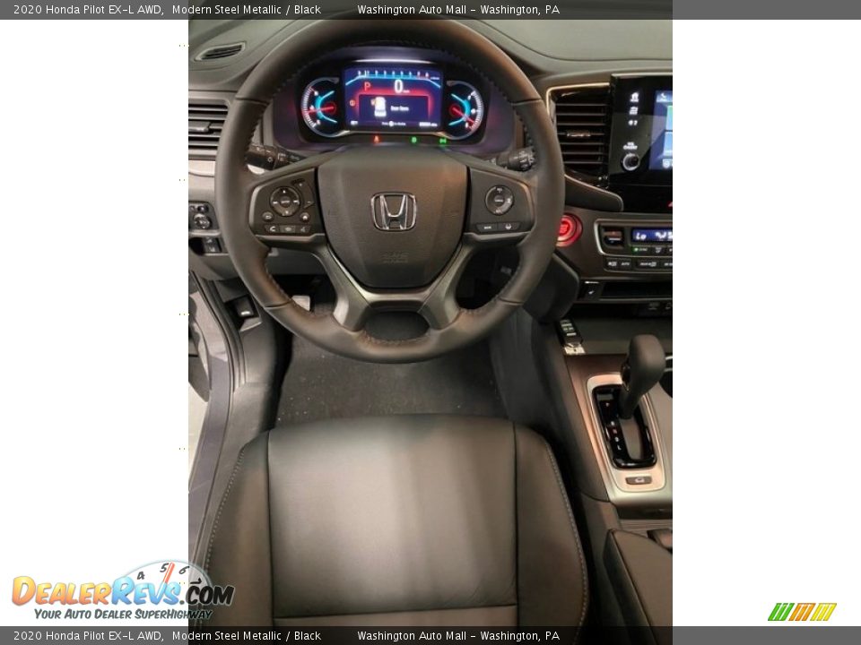 2020 Honda Pilot EX-L AWD Modern Steel Metallic / Black Photo #13