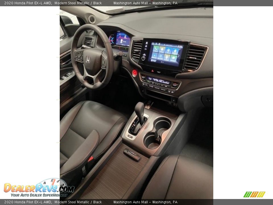 2020 Honda Pilot EX-L AWD Modern Steel Metallic / Black Photo #26