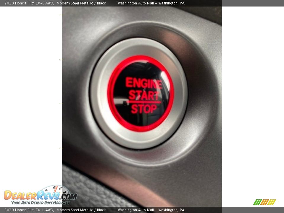 2020 Honda Pilot EX-L AWD Modern Steel Metallic / Black Photo #34