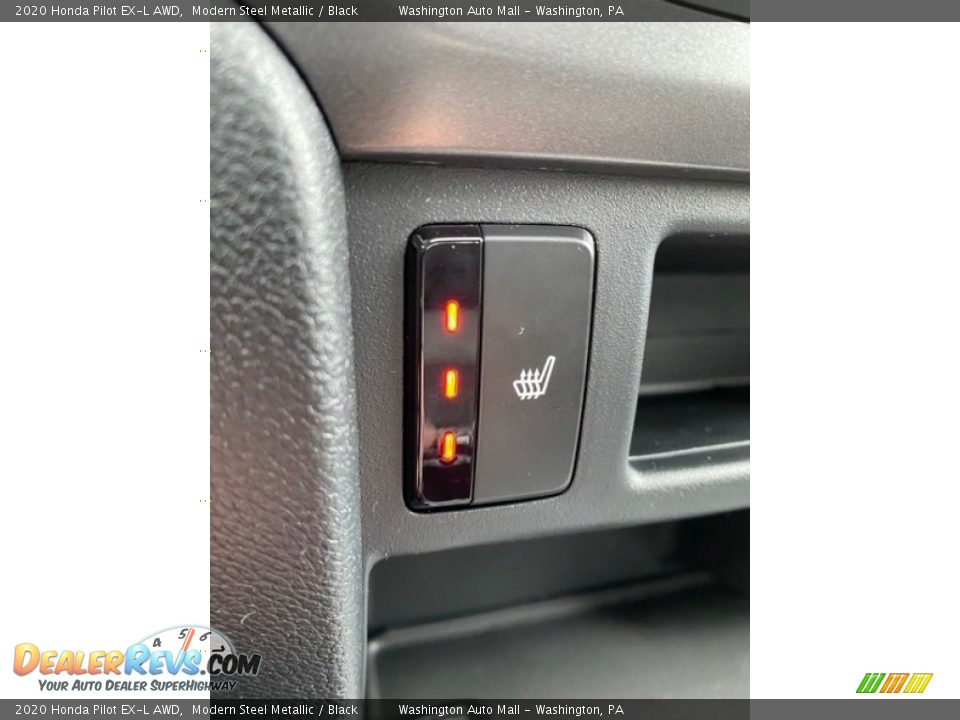 2020 Honda Pilot EX-L AWD Modern Steel Metallic / Black Photo #35