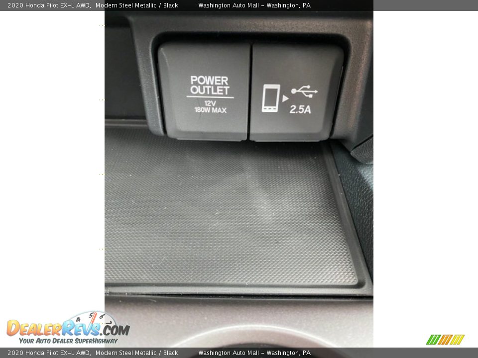2020 Honda Pilot EX-L AWD Modern Steel Metallic / Black Photo #36