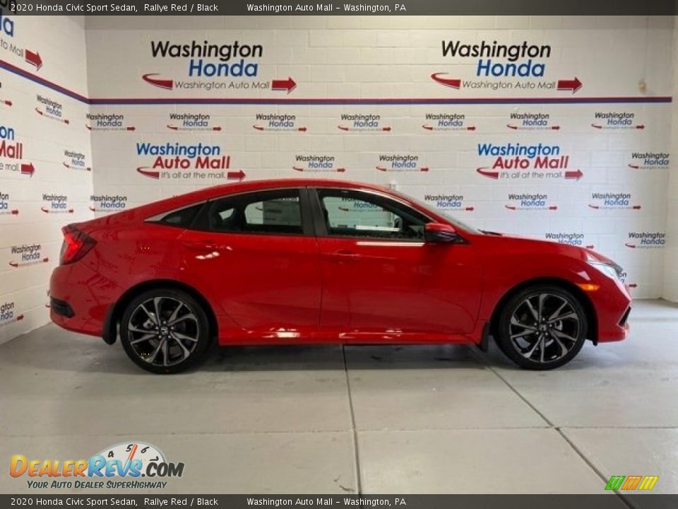 2020 Honda Civic Sport Sedan Rallye Red / Black Photo #1