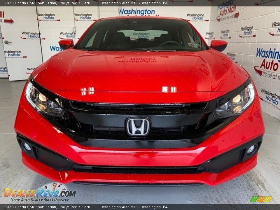 2020 Honda Civic Sport Sedan Rallye Red / Black Photo #3