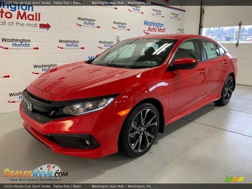 2020 Honda Civic Sport Sedan Rallye Red / Black Photo #4