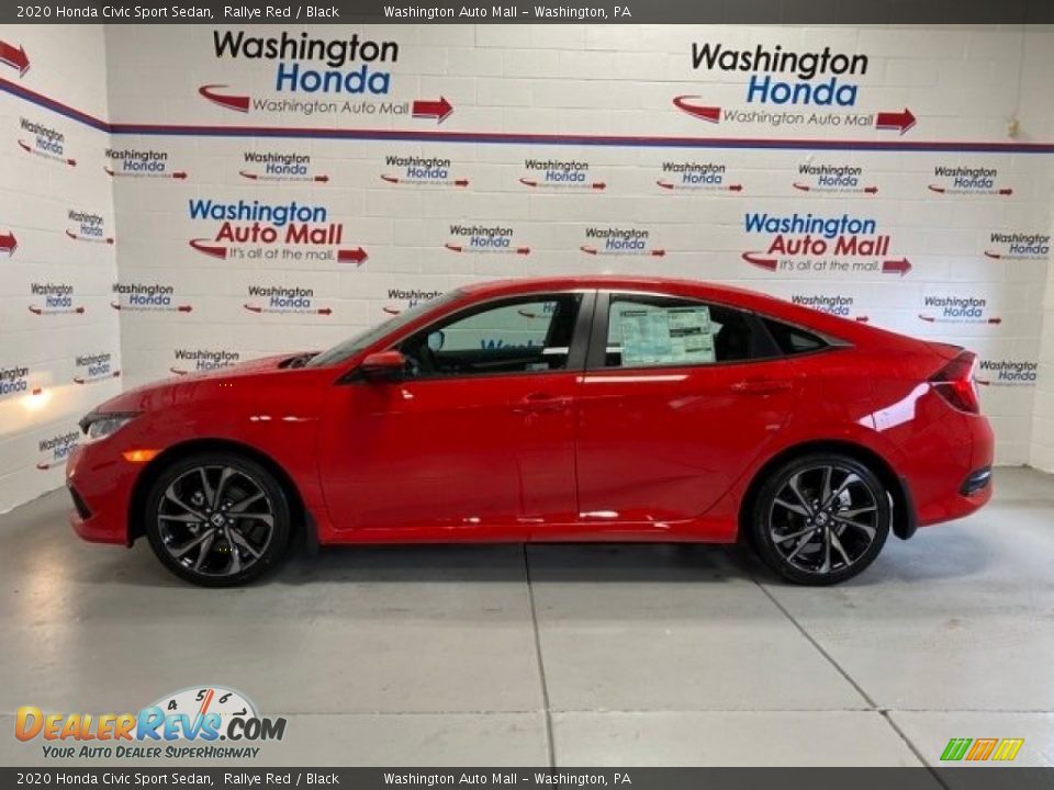 2020 Honda Civic Sport Sedan Rallye Red / Black Photo #5