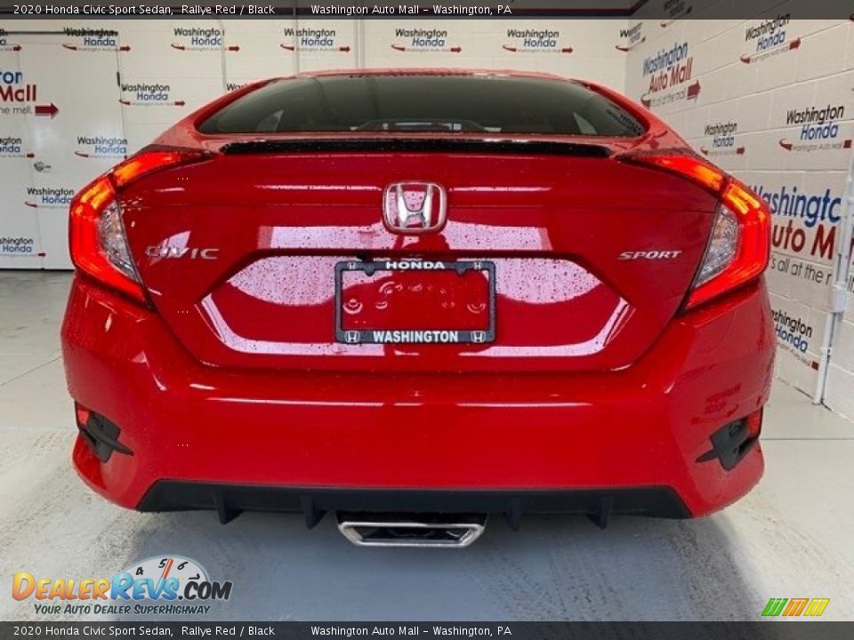 2020 Honda Civic Sport Sedan Rallye Red / Black Photo #7
