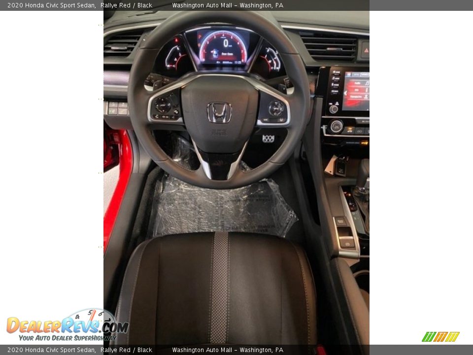 2020 Honda Civic Sport Sedan Rallye Red / Black Photo #13