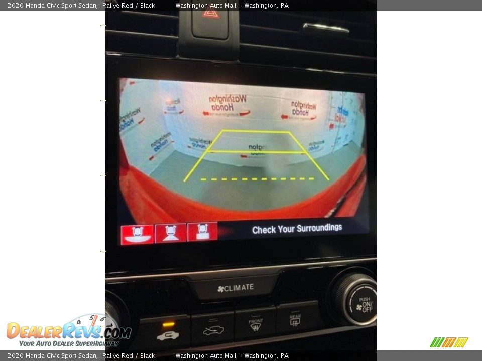 2020 Honda Civic Sport Sedan Rallye Red / Black Photo #27