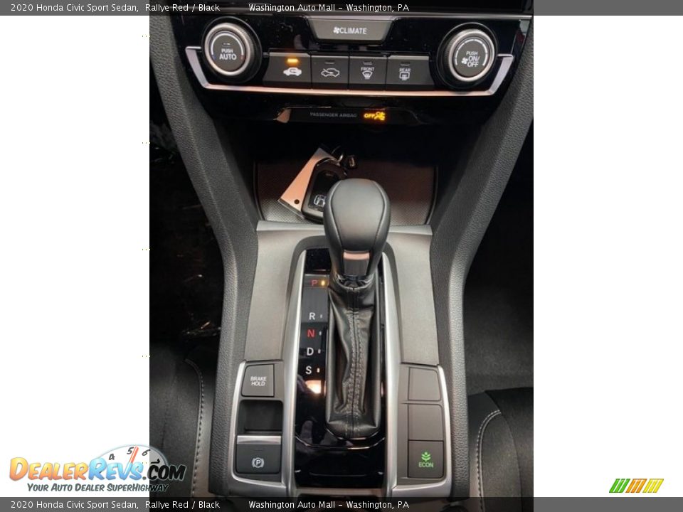 2020 Honda Civic Sport Sedan Rallye Red / Black Photo #28