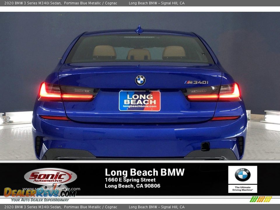 2020 BMW 3 Series M340i Sedan Portimao Blue Metallic / Cognac Photo #3