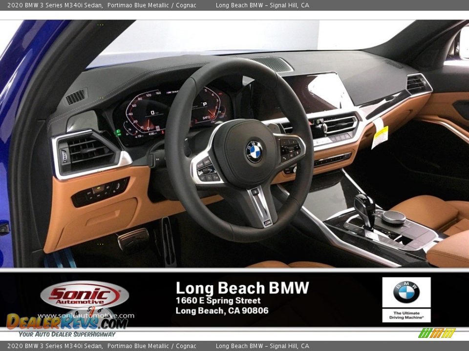 2020 BMW 3 Series M340i Sedan Portimao Blue Metallic / Cognac Photo #4