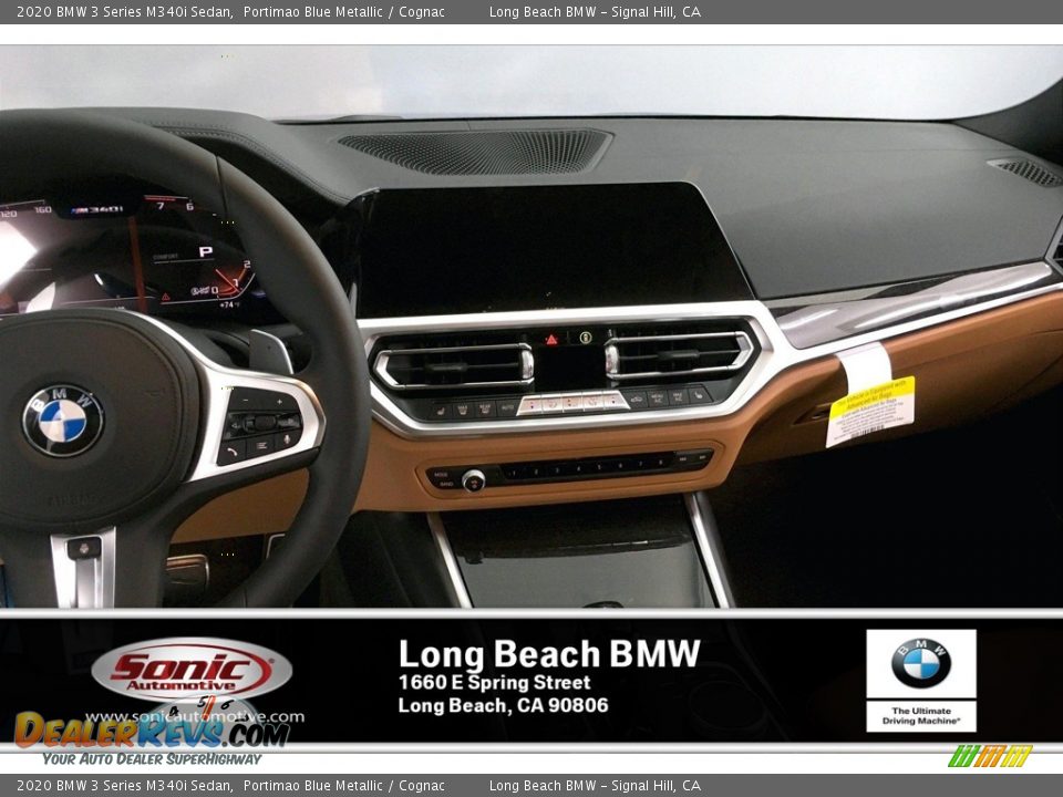 2020 BMW 3 Series M340i Sedan Portimao Blue Metallic / Cognac Photo #5