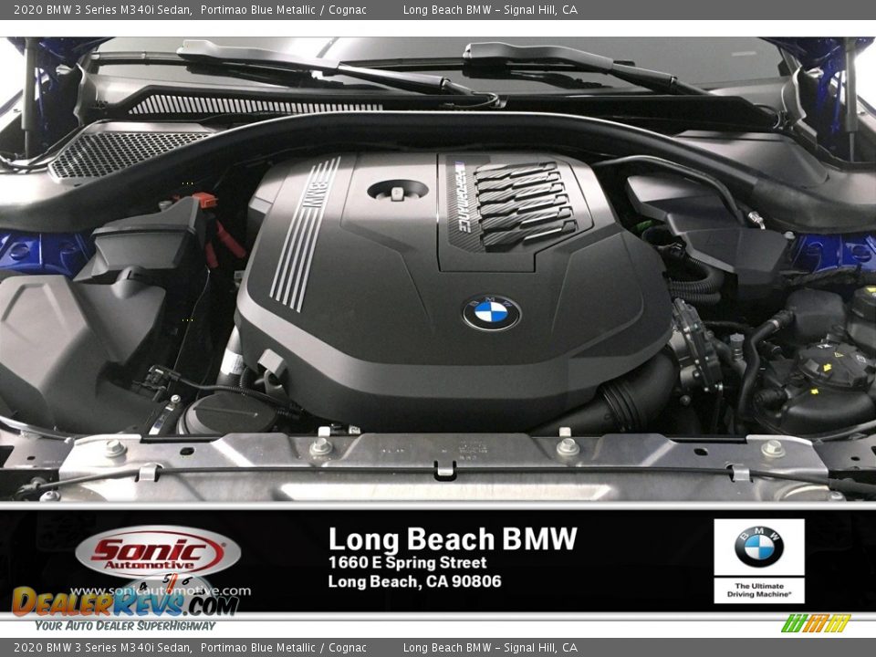 2020 BMW 3 Series M340i Sedan Portimao Blue Metallic / Cognac Photo #8