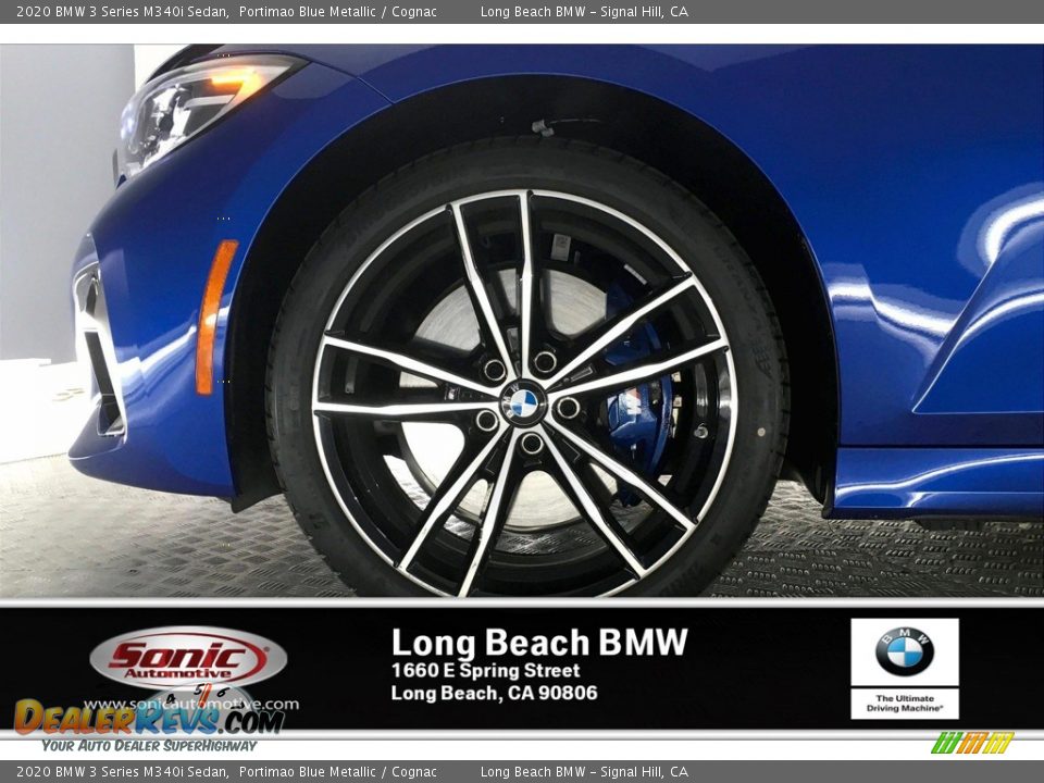 2020 BMW 3 Series M340i Sedan Portimao Blue Metallic / Cognac Photo #9