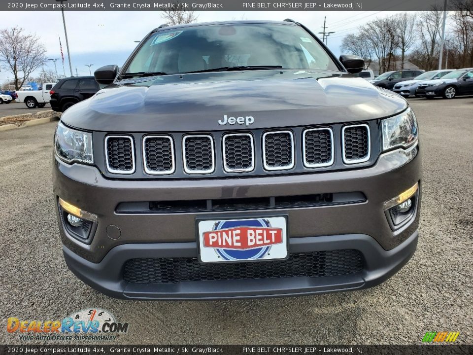 2020 Jeep Compass Latitude 4x4 Granite Crystal Metallic / Ski Gray/Black Photo #3