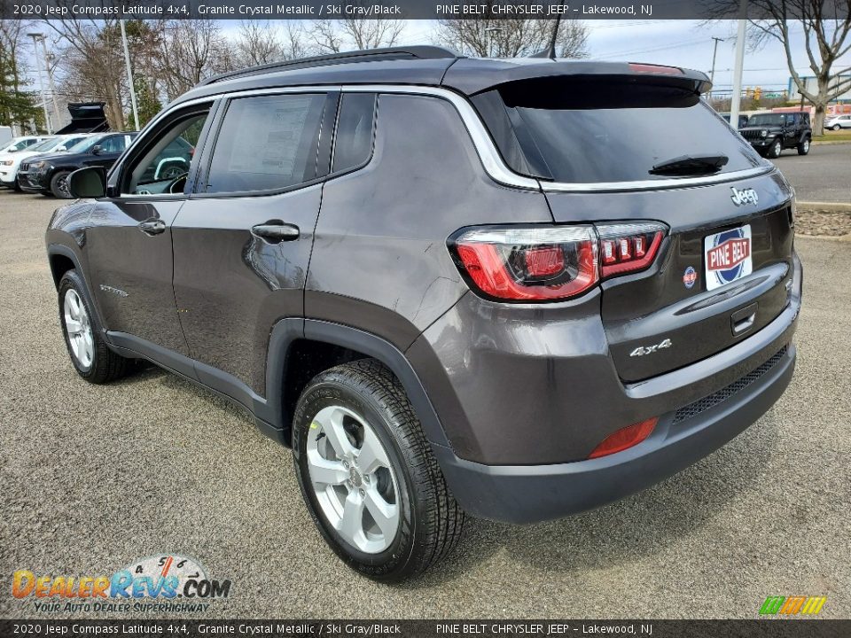 2020 Jeep Compass Latitude 4x4 Granite Crystal Metallic / Ski Gray/Black Photo #6