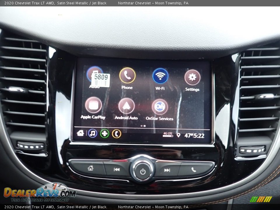2020 Chevrolet Trax LT AWD Satin Steel Metallic / Jet Black Photo #17