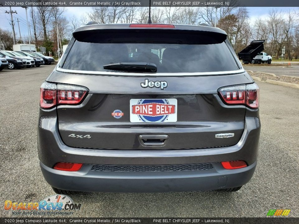 2020 Jeep Compass Latitude 4x4 Granite Crystal Metallic / Ski Gray/Black Photo #7