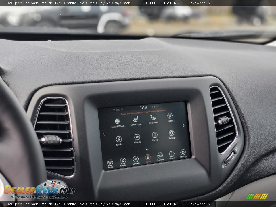 2020 Jeep Compass Latitude 4x4 Granite Crystal Metallic / Ski Gray/Black Photo #13