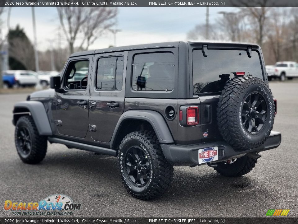 2020 Jeep Wrangler Unlimited Willys 4x4 Granite Crystal Metallic / Black Photo #6