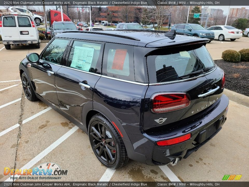 2020 Mini Clubman John Cooper Works All4 Enigmatic Black Metallic / Chesterfield Indigo Blue Photo #3